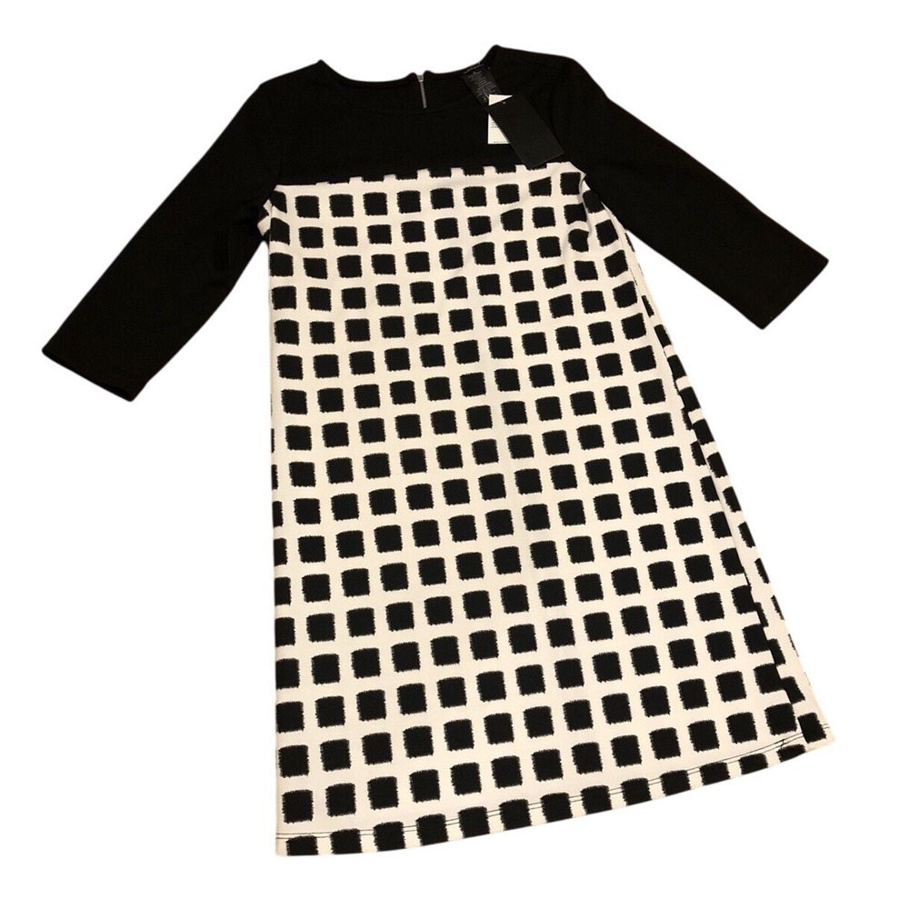 jules & leopold shift dress Medium office black white corpcore career preppy